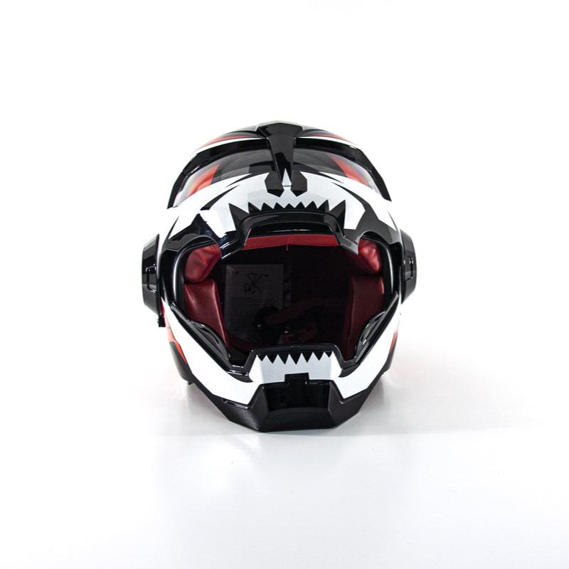 Casco de motocicleta Iron Man