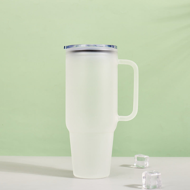 Vaso de vidrio semitransparente