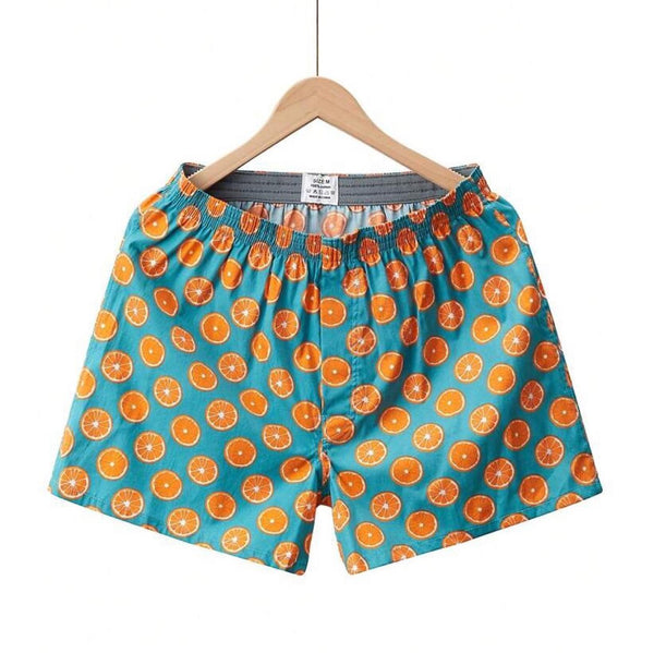 Short para hombre con estampado de naranjas