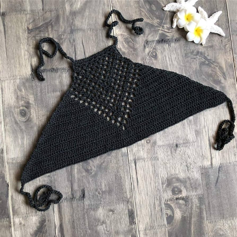 Crop top de crochet