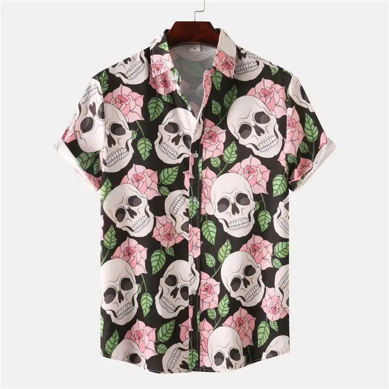 Camisa de calaveras para hombre