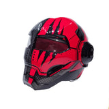 Casco de motocicleta Iron Man