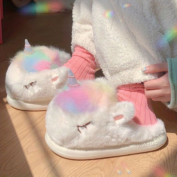 Pantuflas de unicornio