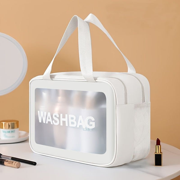 Cosmetiquera impermeable de doble bolsa