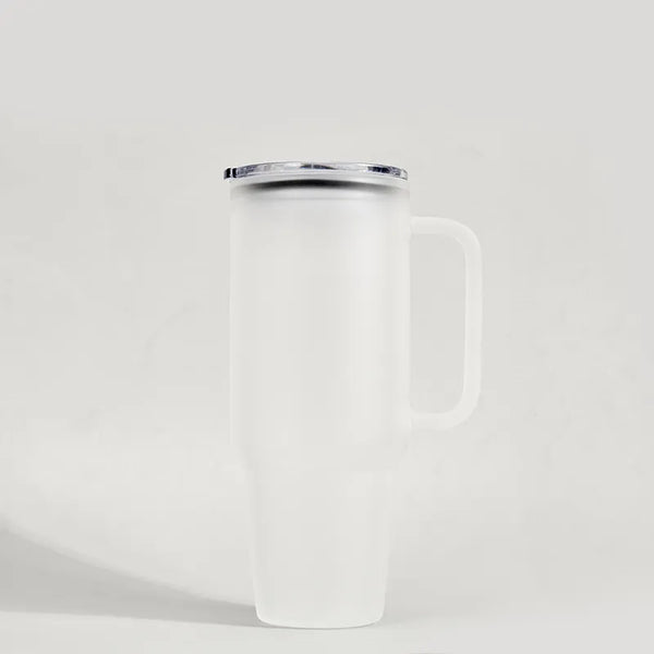 Vaso de vidrio semitransparente