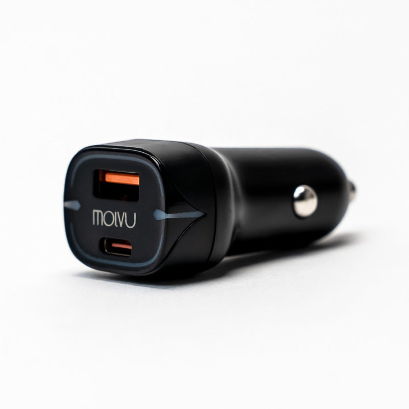 Cargador boost2 para auto dual USB Y USB-C by MOLVU