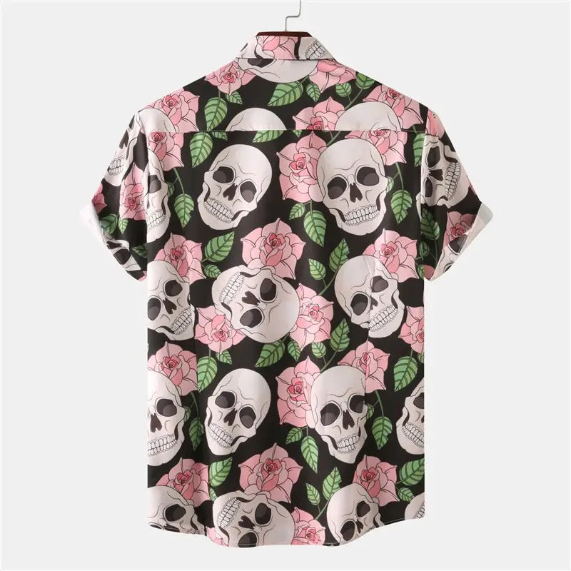 Camisa de calaveras para hombre