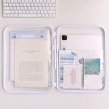 Estuche grande transparente multi-uso