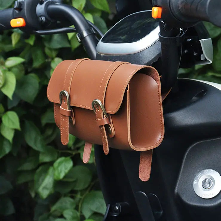 Bolso de cuero de motocicleta