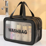 Cosmetiquera impermeable de doble bolsa