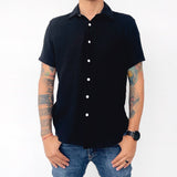 Camisa casual  de manga corta para hombre