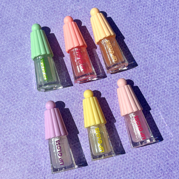 Lip gloss hidratante con efecto glitter