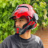 Casco de motocicleta Iron Man