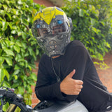 Casco de motocicleta de Transformers