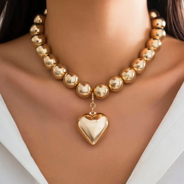 Collar Chunky de corazón