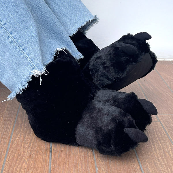 Pantuflas de garra negras