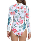 Traje de baño completo con estampado de flores