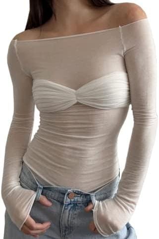 Blusa sexy semitransparente